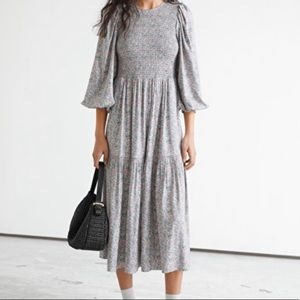 & Other Stories Voluminous Tiered Prairie Dress